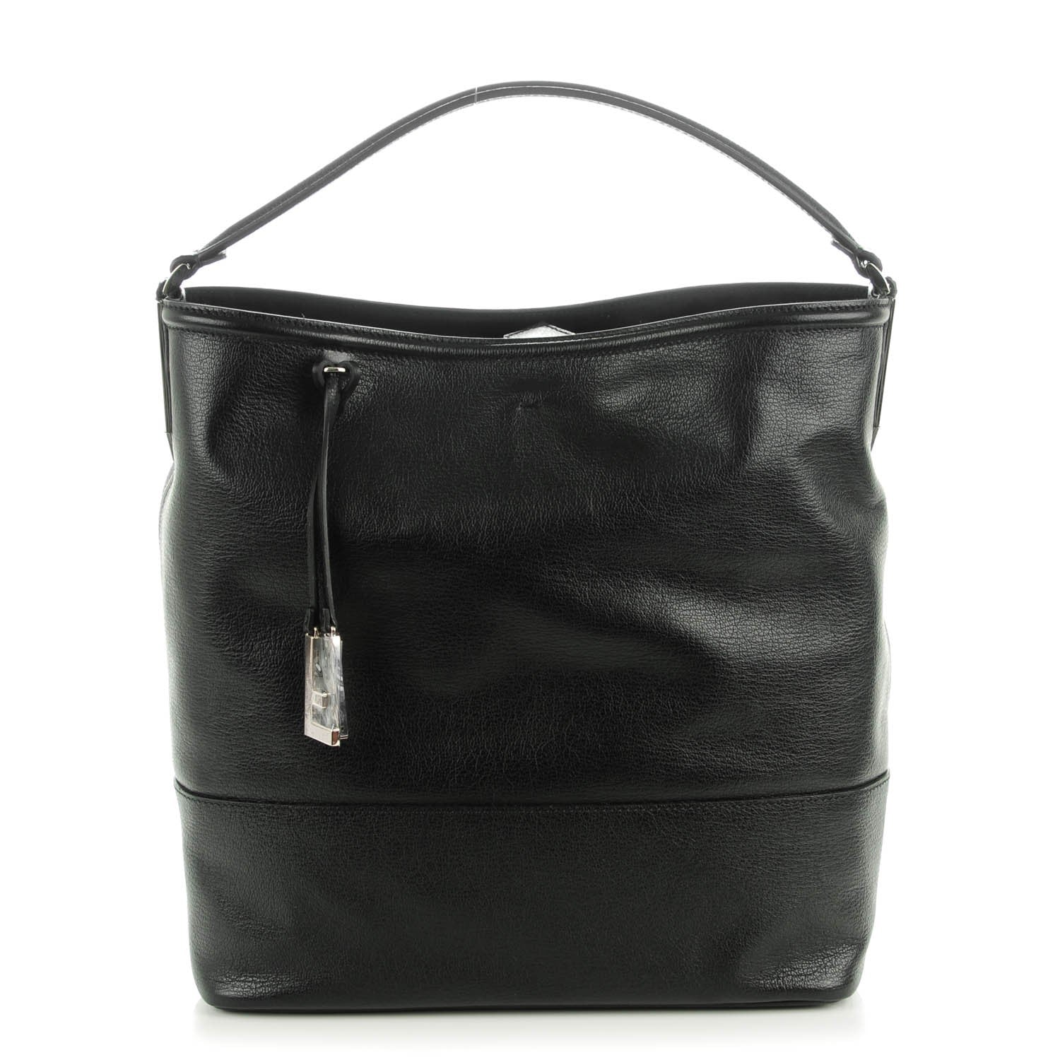Fendi Calfskin 2Jours Bucket Bag Black 1 of 7