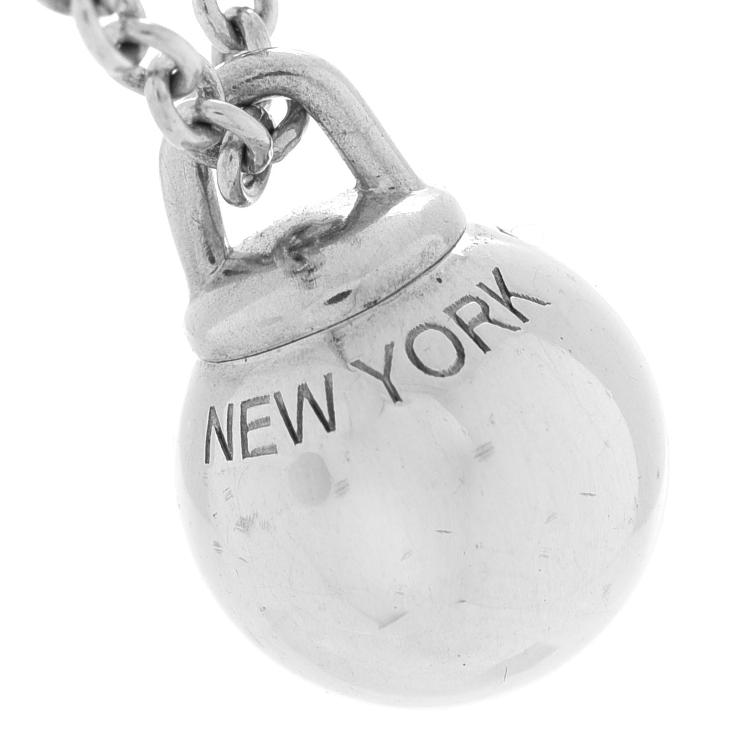 Tiffany Sterling Silver 8mm HardWear Ball Pendant Necklace 6 of 9
