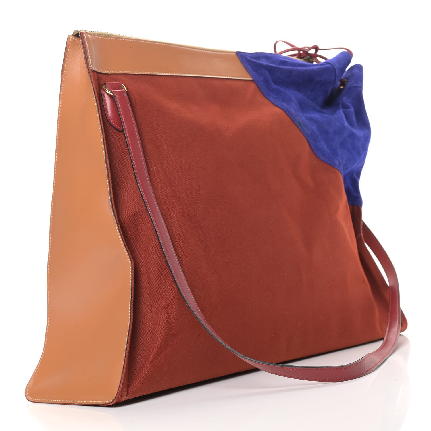 Hermes Toile Box Veau Doblis Sac Himalaya Rouge Vif Brique Rouge H 3 of 14