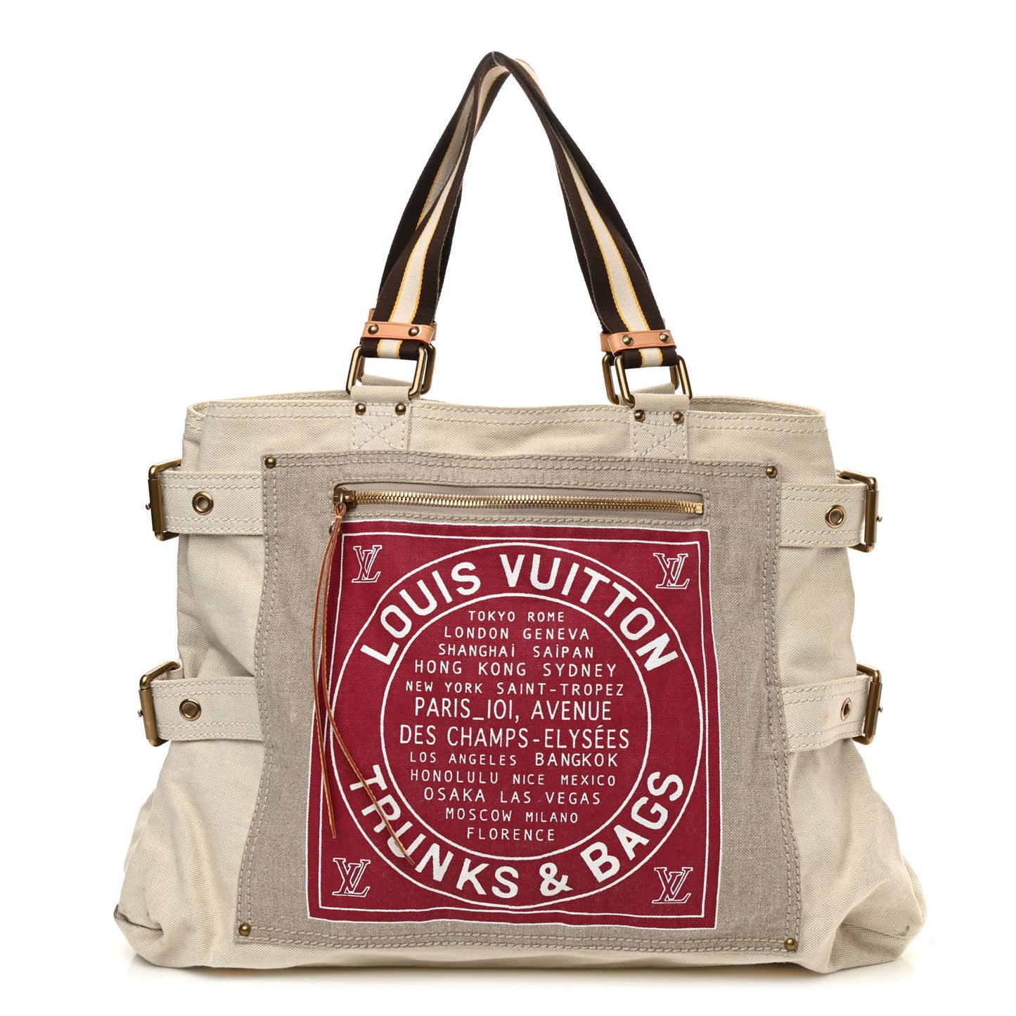 Toile Globe Shopper Cabas GM Red