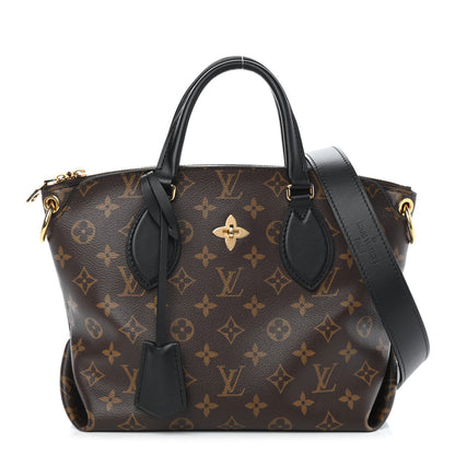 Louis Vuitton Monogram Flower Zipped Tote PM Black 1 of 4