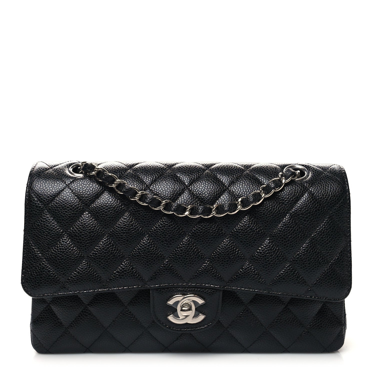 Chanel Caviar Quilted Medium Double Flap Black 1 of 10