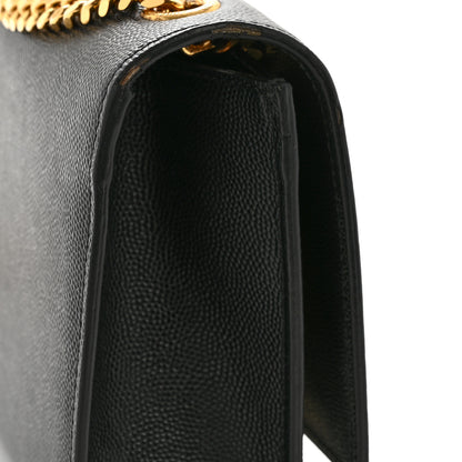 Saint Laurent Grain De Poudre Small Monogram Kate Satchel Black 13 of 13