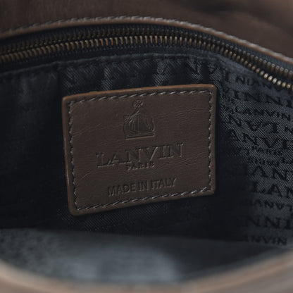 Lanvin Calfskin Quilted Medium Happy Shoulder Bag Brown Olive 6 of 9