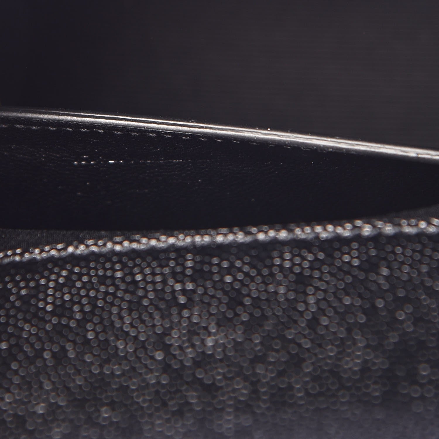 Saint Laurent Grain De Poudre Monogram Cassandre Clutch Black 7 of 9