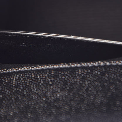 Saint Laurent Grain De Poudre Monogram Cassandre Clutch Black 7 of 9