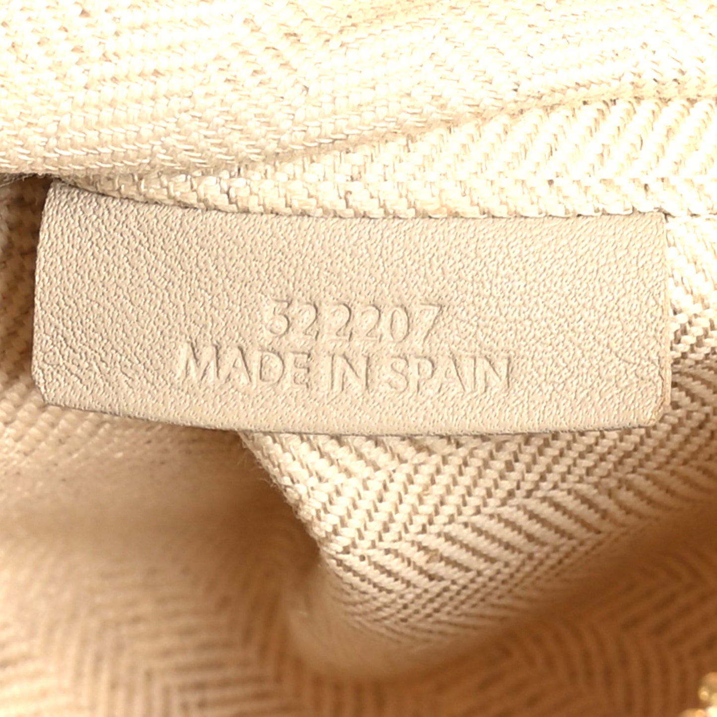 Jacquard Anagram Calfskin Pouch Tan