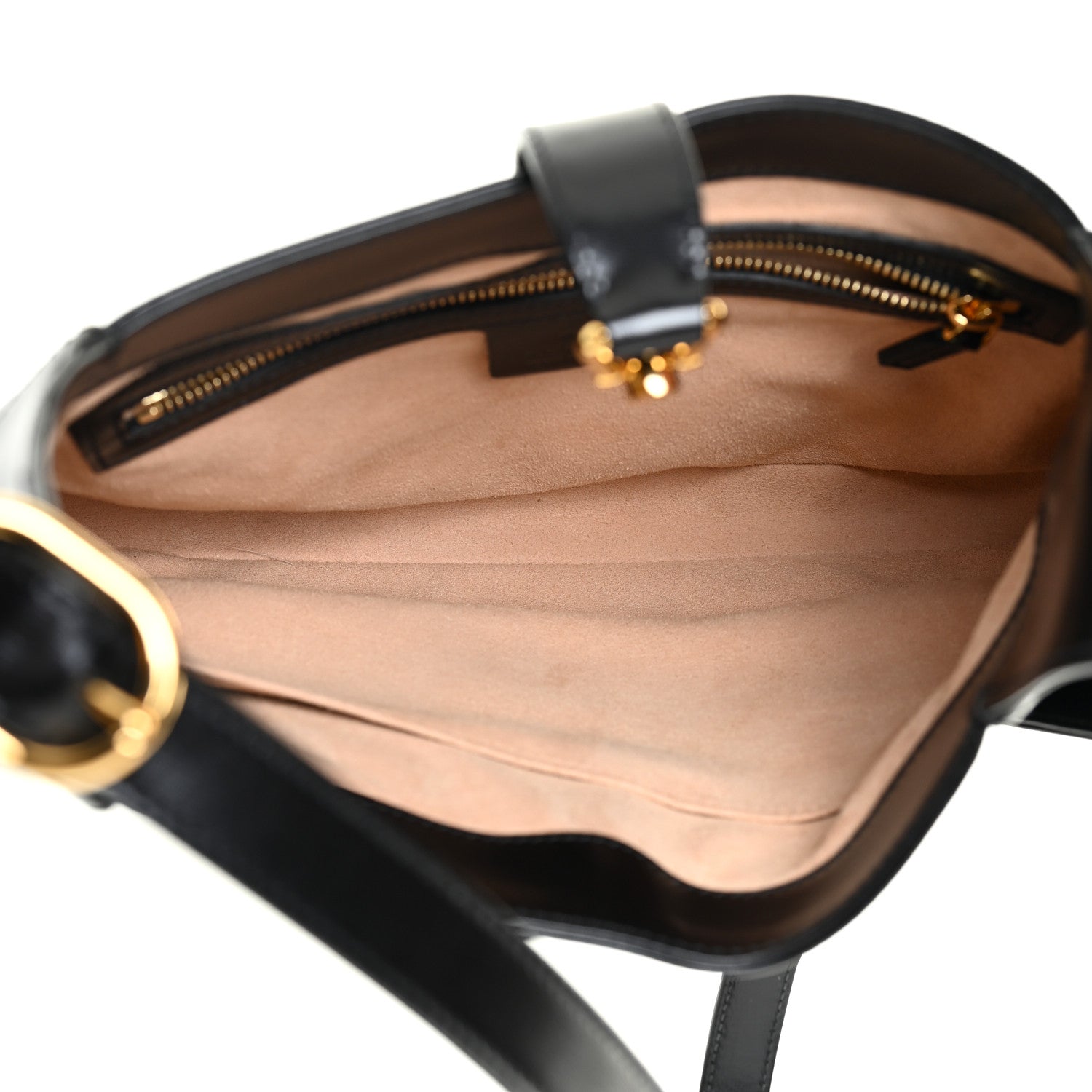 Gucci Boarded Dyana Lux Calfskin Small Jackie 1961 Hobo Black 5 of 11