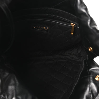 Chanel Shiny Calfskin Quilted Small Chanel 22 Black 6 of 11