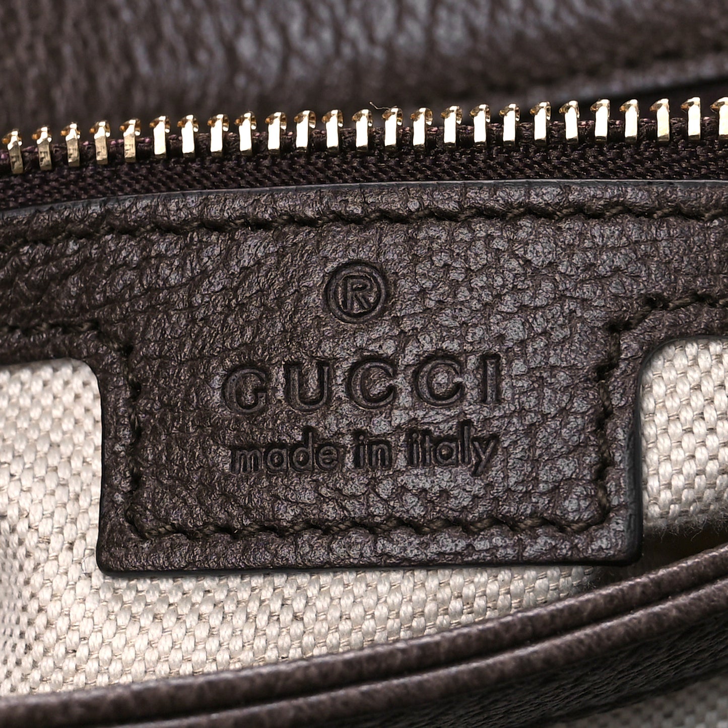 GG Supreme Monogram Textured Dollar Calfskin Web Medium Blondie Shoulder Flap Bag Beige Ebony New Acero