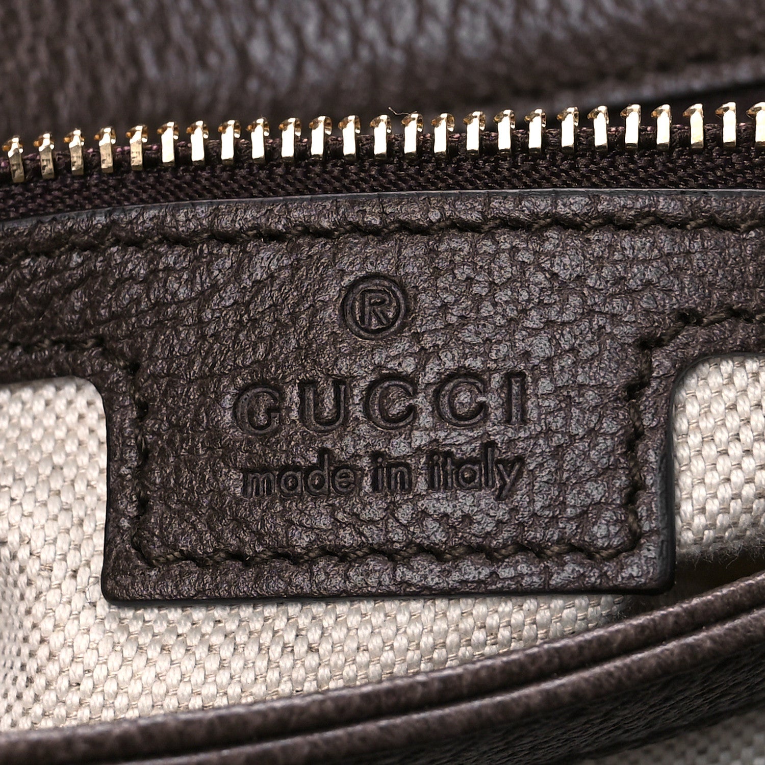 Gucci GG Supreme Monogram Textured Dollar Calfskin Web Medium Blondie Shoulder Flap Bag Beige Ebony New Acero 6 of 9