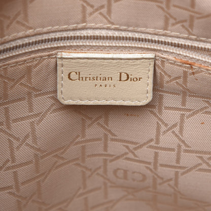 Christian Dior Lambskin Cannage Large Lady Dior Beige 8 of 16