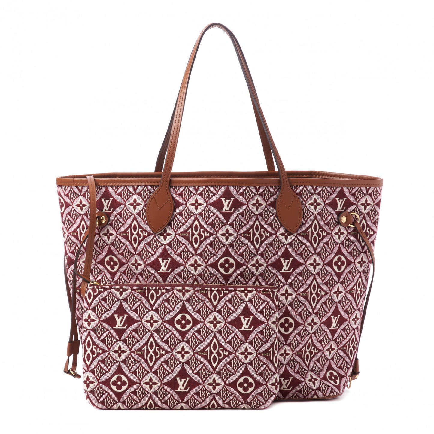 Jacquard Since 1854 Neverfull MM Bordeaux