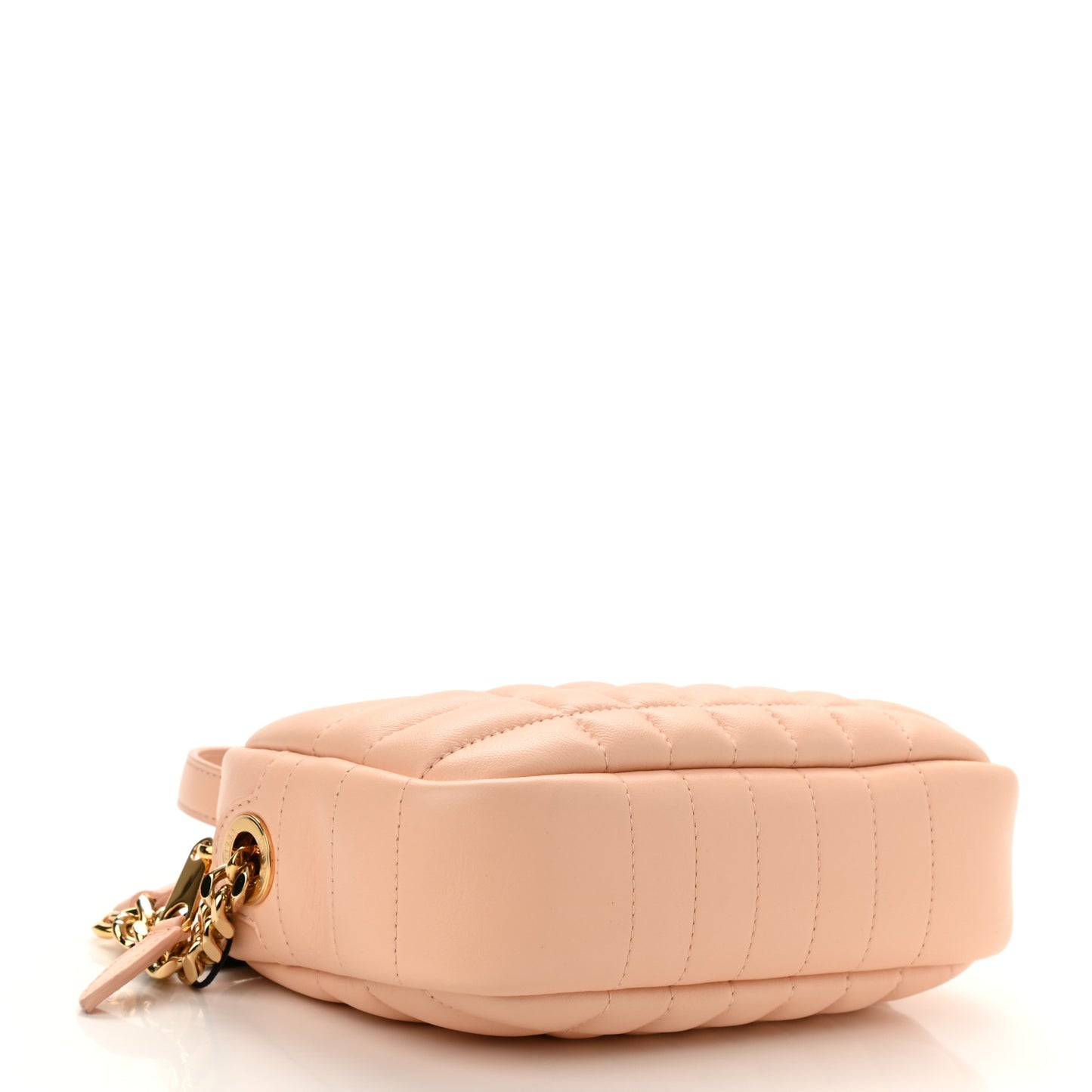Lambskin Quilted Mini Lola Camera Bag Peach