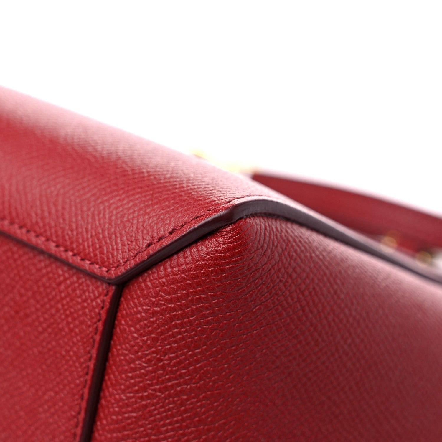 Celine Grained Calfskin Nano Belt Bag Ruby 11 of 11