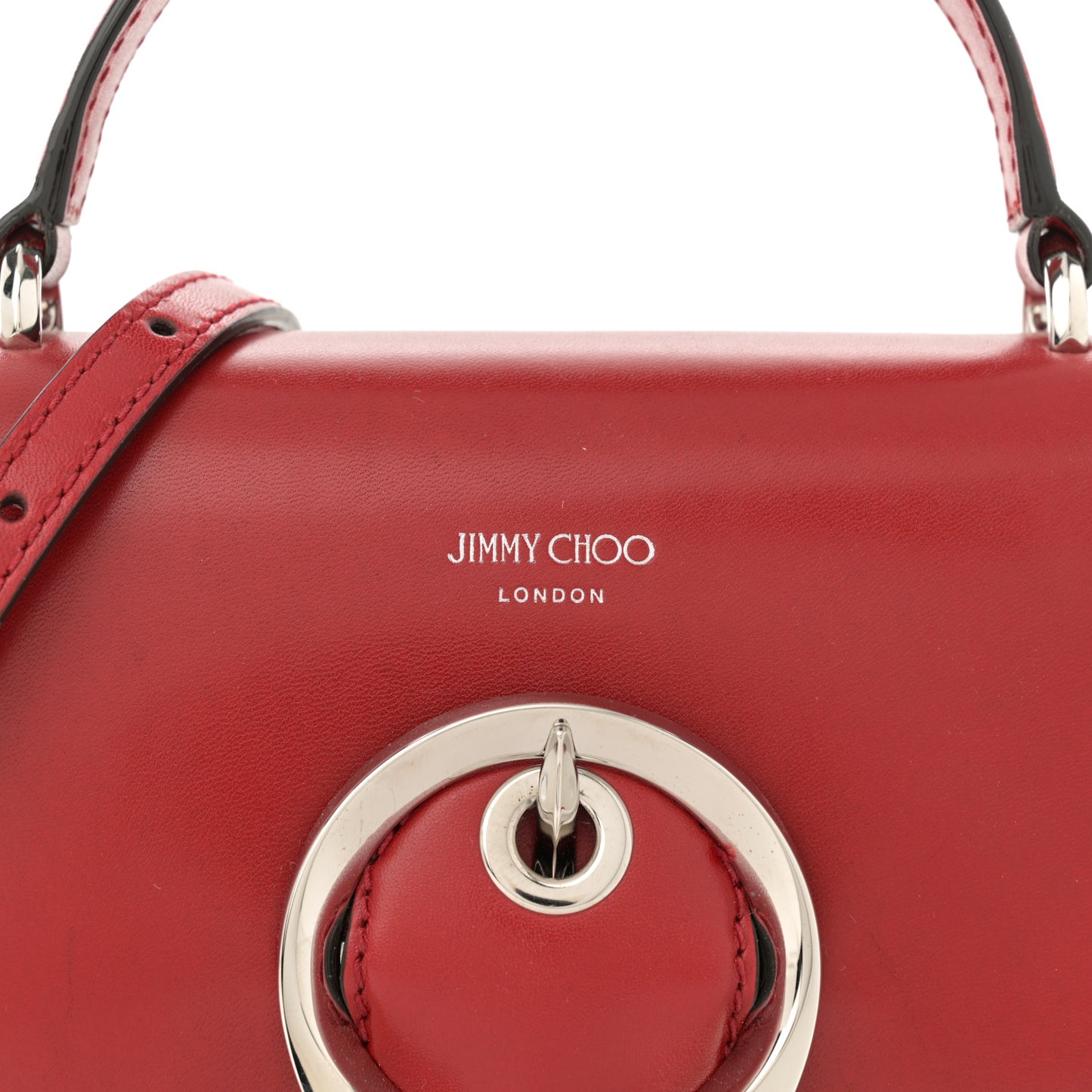 Calfskin Mini Madeline Top Handle Satchel Red