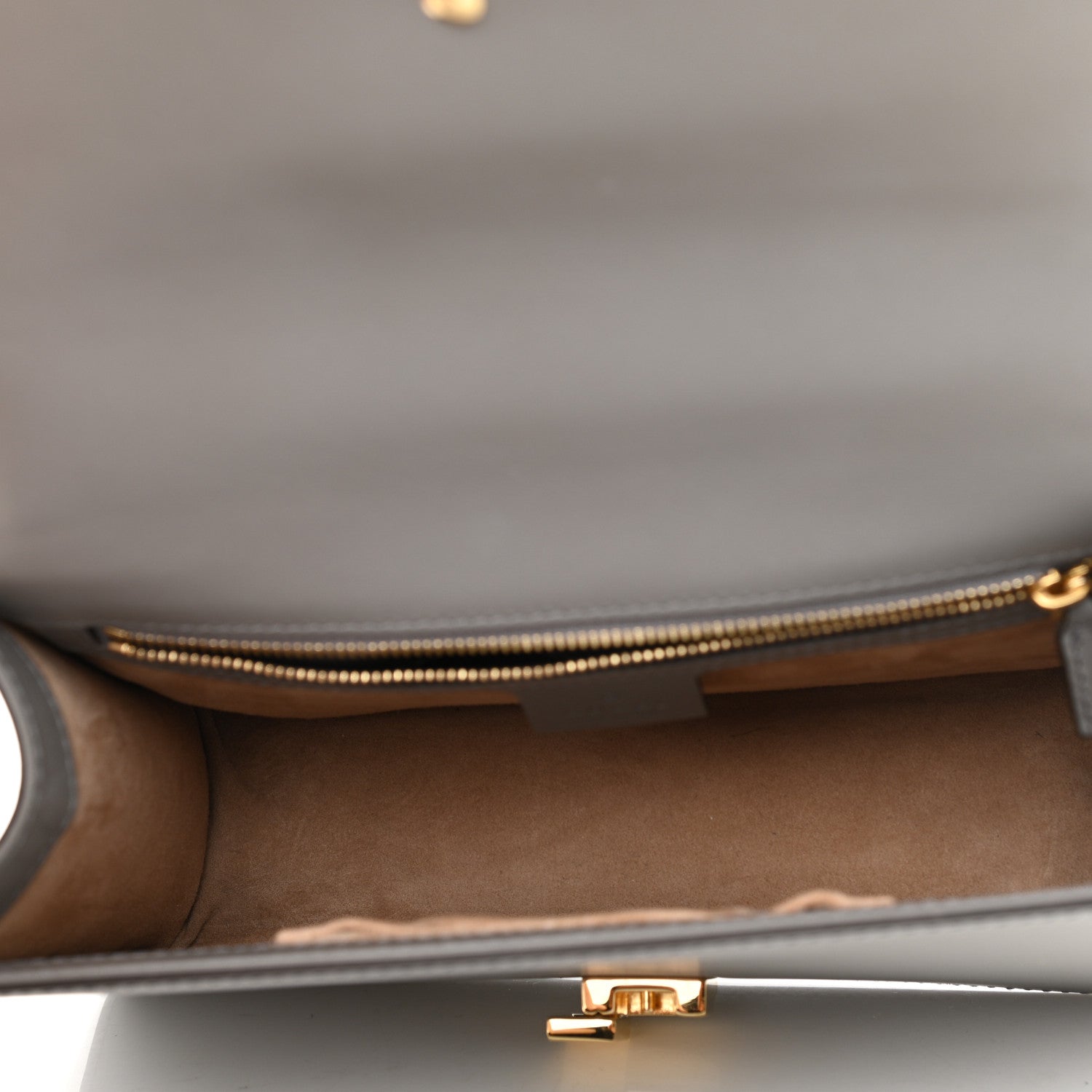 Gucci Calfskin Small Sylvie Shoulder Bag Deep Grey 5 of 12