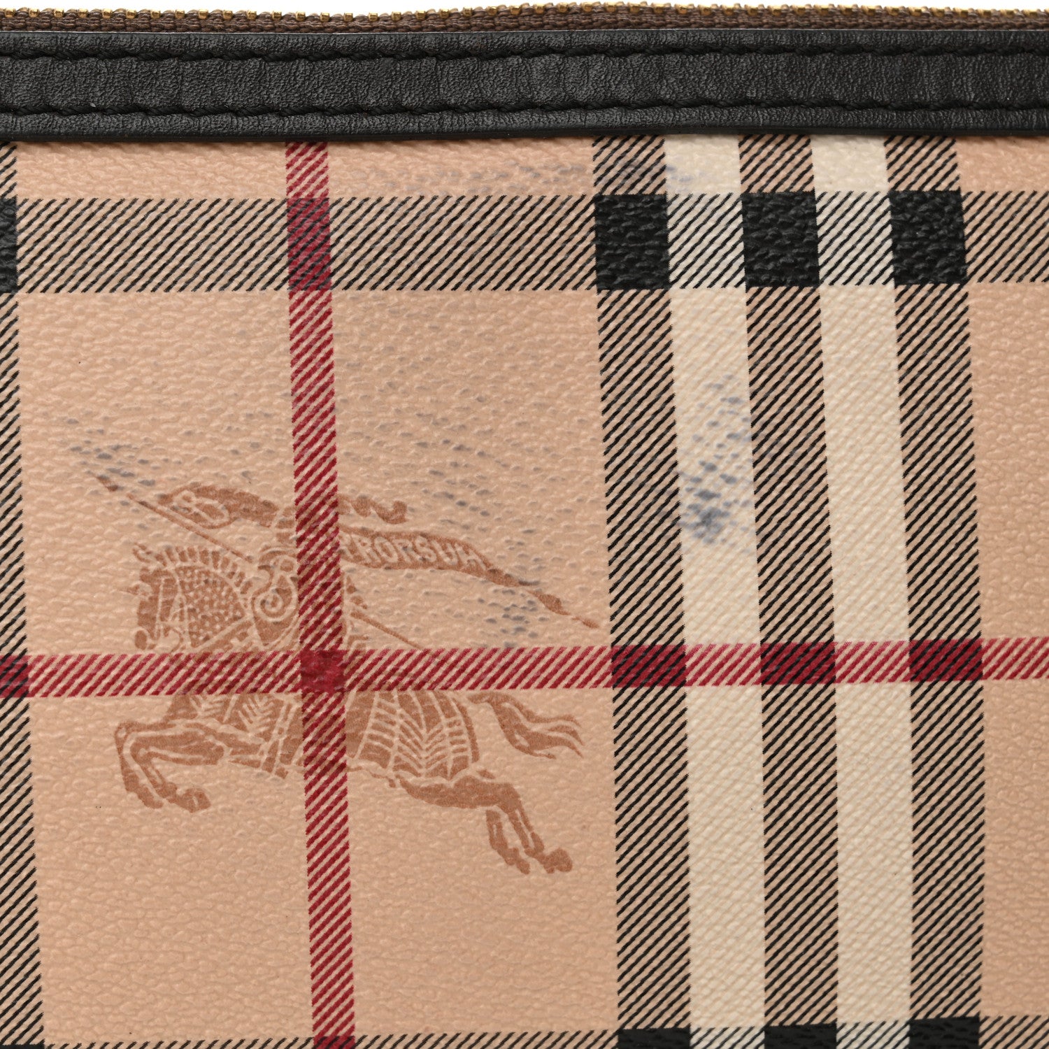Burberry Haymarket Check Small Peyton Crossbody Clutch Bag Chocolate 8 of 12