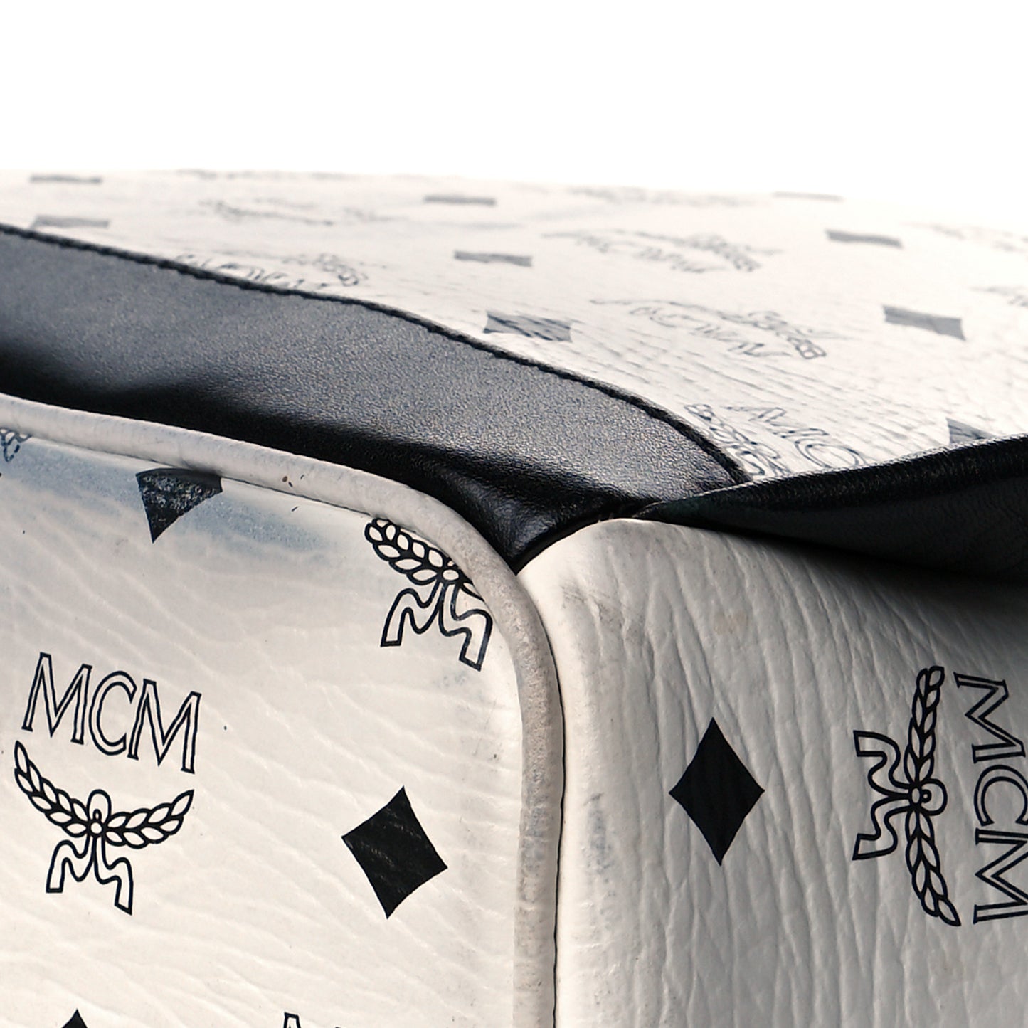 Visetos Small Side Stud Stark Backpack White