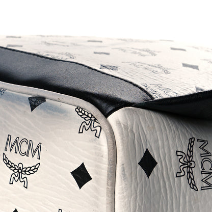 MCM Visetos Small Side Stud Stark Backpack White 10 of 18