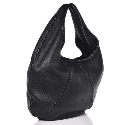 Bottega Veneta Cervo Deerskin Large Hobo Nero Black 3 of 7