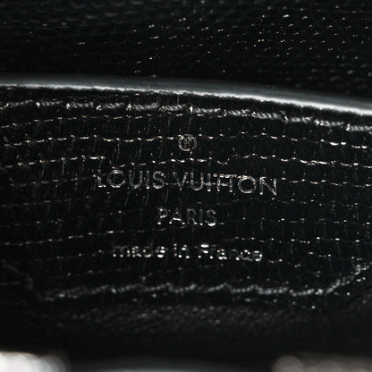 Louis Vuitton Swarovski Crystal Satin Lizard Nano Capucines Black 7 of 10