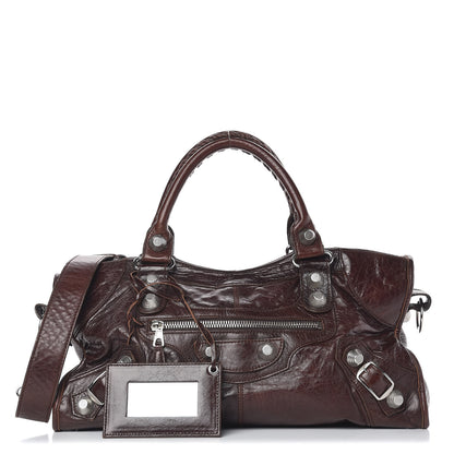 Balenciaga Chevre Giant 21 Silver Hardware Part Time Mogano 1 of 17