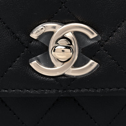 Chanel Lambskin Quilted Trendy CC Wallet On Chain WOC Black 8 of 11
