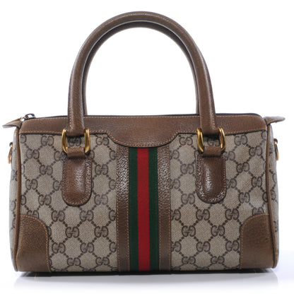 Gucci Monogram Web Boston Brown 1 of 7