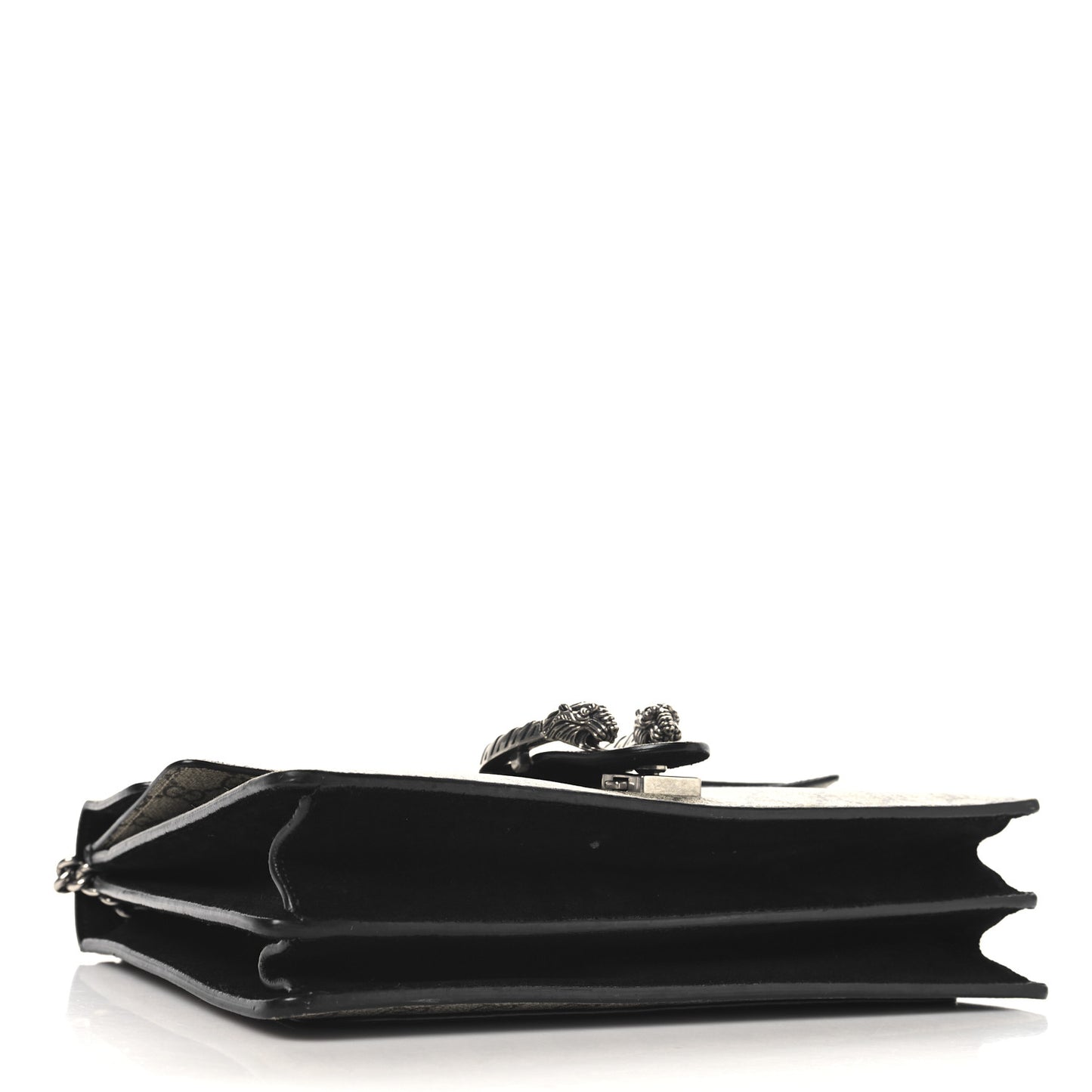 GG Supreme Monogram Medium Dionysus Shoulder Bag Black