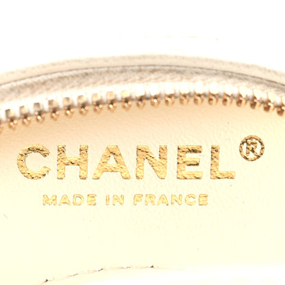 Chanel Lambskin Coco Lifesaver Round Bag Black White 6 of 10