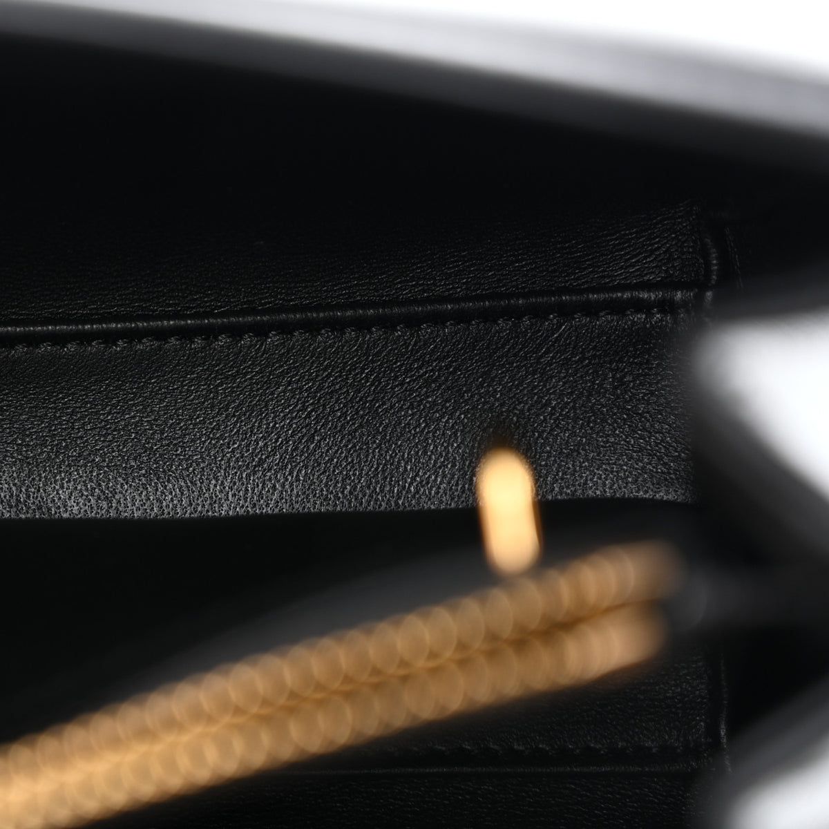Satinated Calfskin Mini 16 Top Handle Bag Black