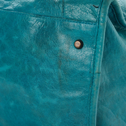 Balenciaga Agneau Classic Hardware Weekender Turquoise 23 of 23