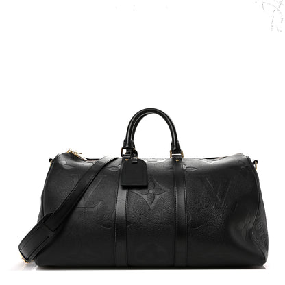 Louis Vuitton Empreinte Monogram Giant Keepall Bandouliere 45 Black 1 of 13