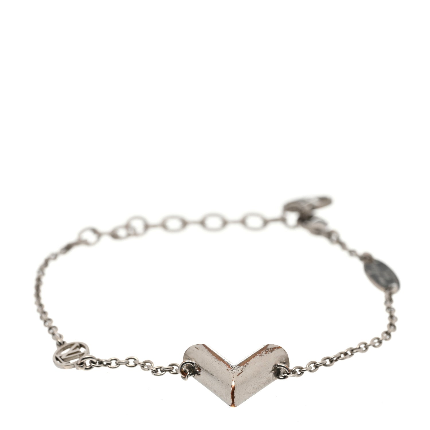 Louis Vuitton Essential V Supple Bracelet Silver 1 of 6