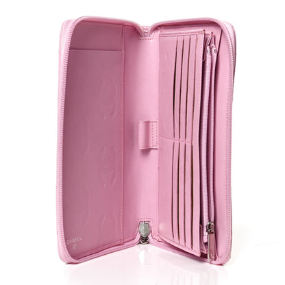 Chanel Calfskin Cambon Zip Around Organizer Wallet Pink 7 of 10
