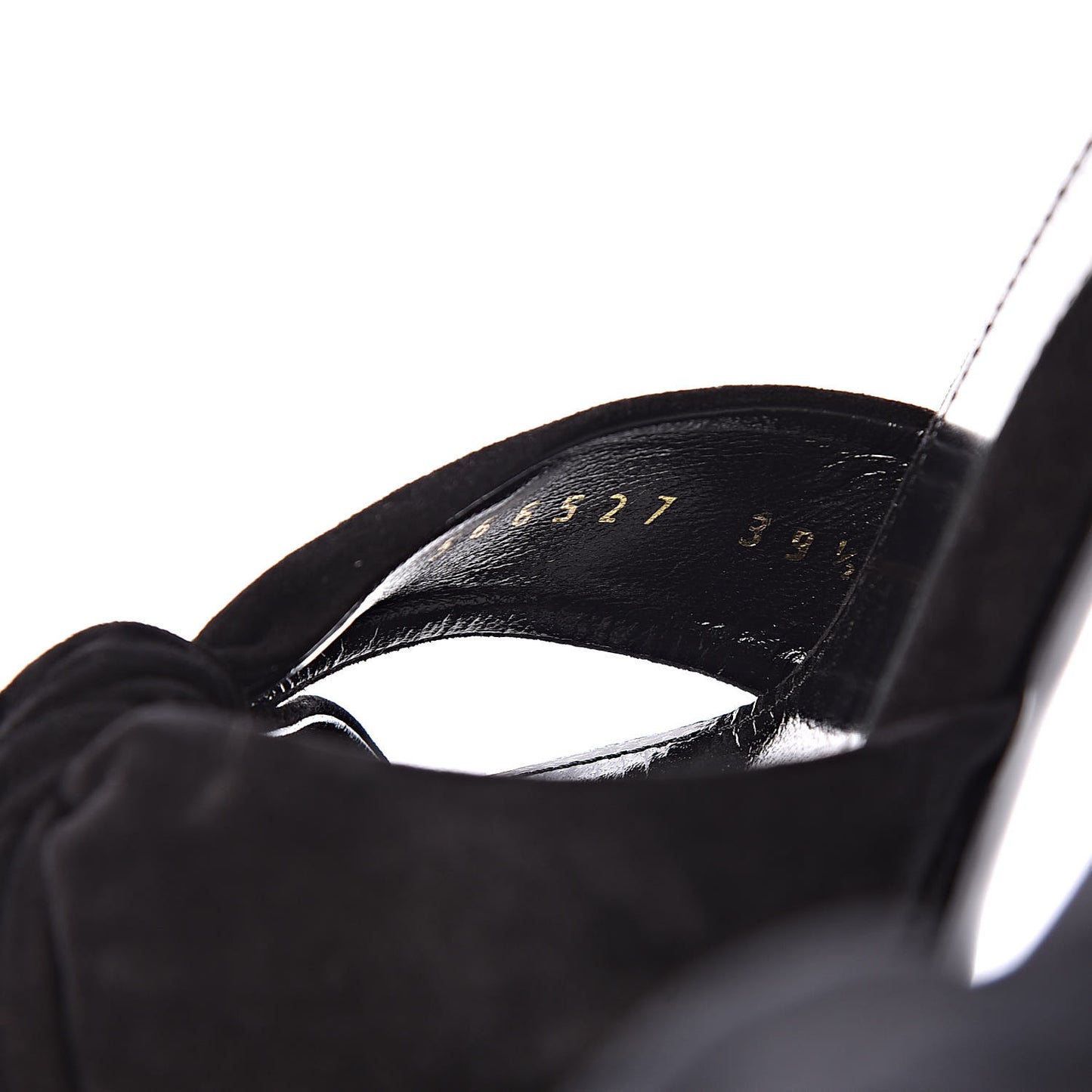 Suede Hall 85 Platform Sandals 39.5 Black