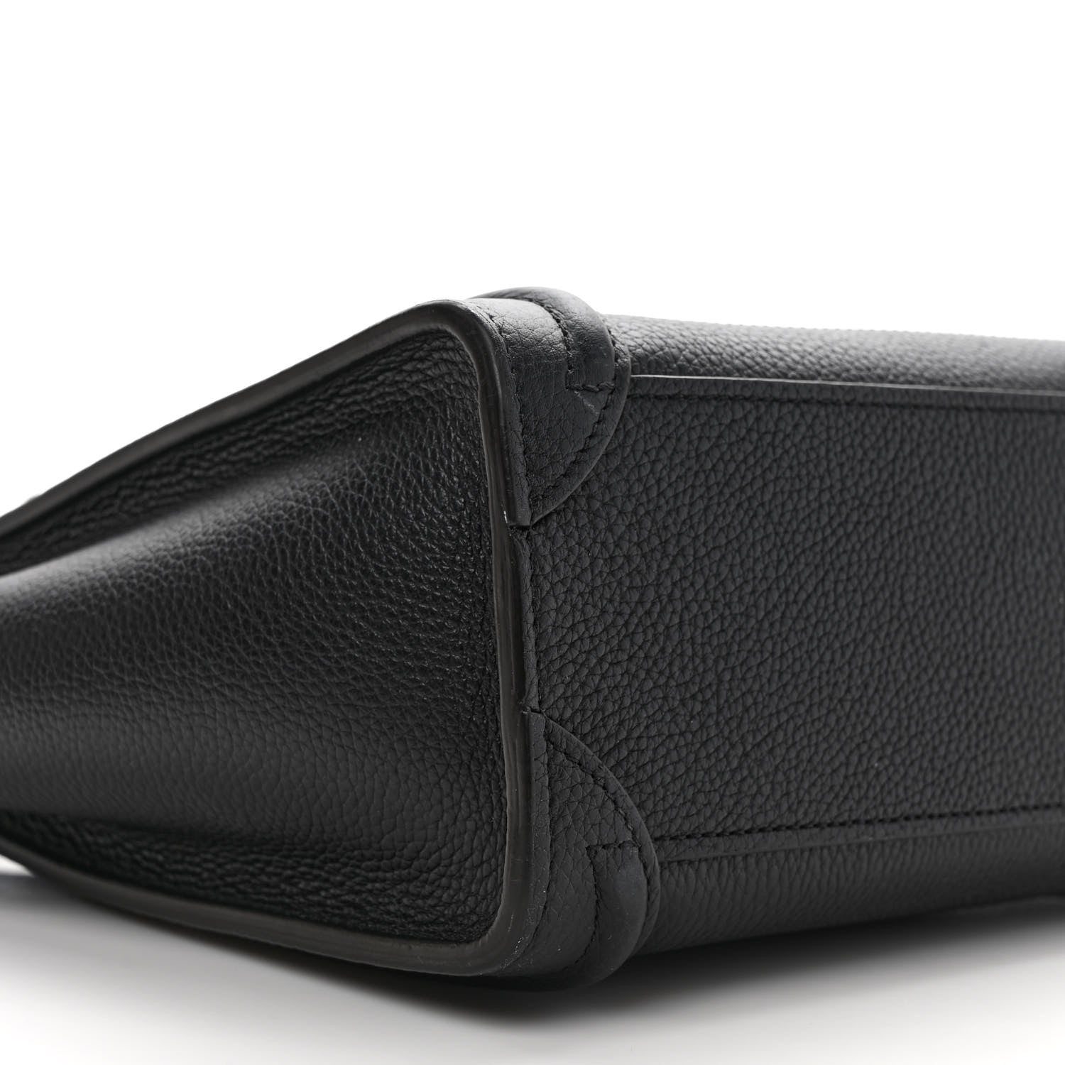 Celine Drummed Calfskin Nano Luggage Black 8 of 9