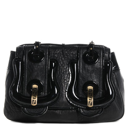 Fendi Nappa Patent B Bag Black 1 of 10