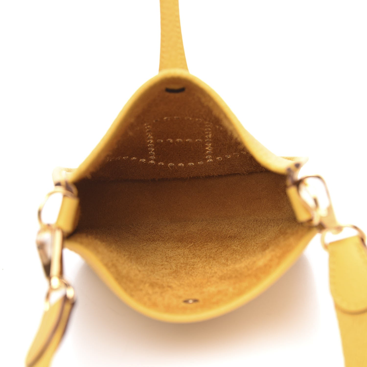 Hermes Taurillon Clemence Evelyne TPM Jaune Ambre 5 of 10