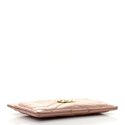 Gucci Calfskin Matelasse GG Marmont Card Holder Perfect Pink 4 of 8