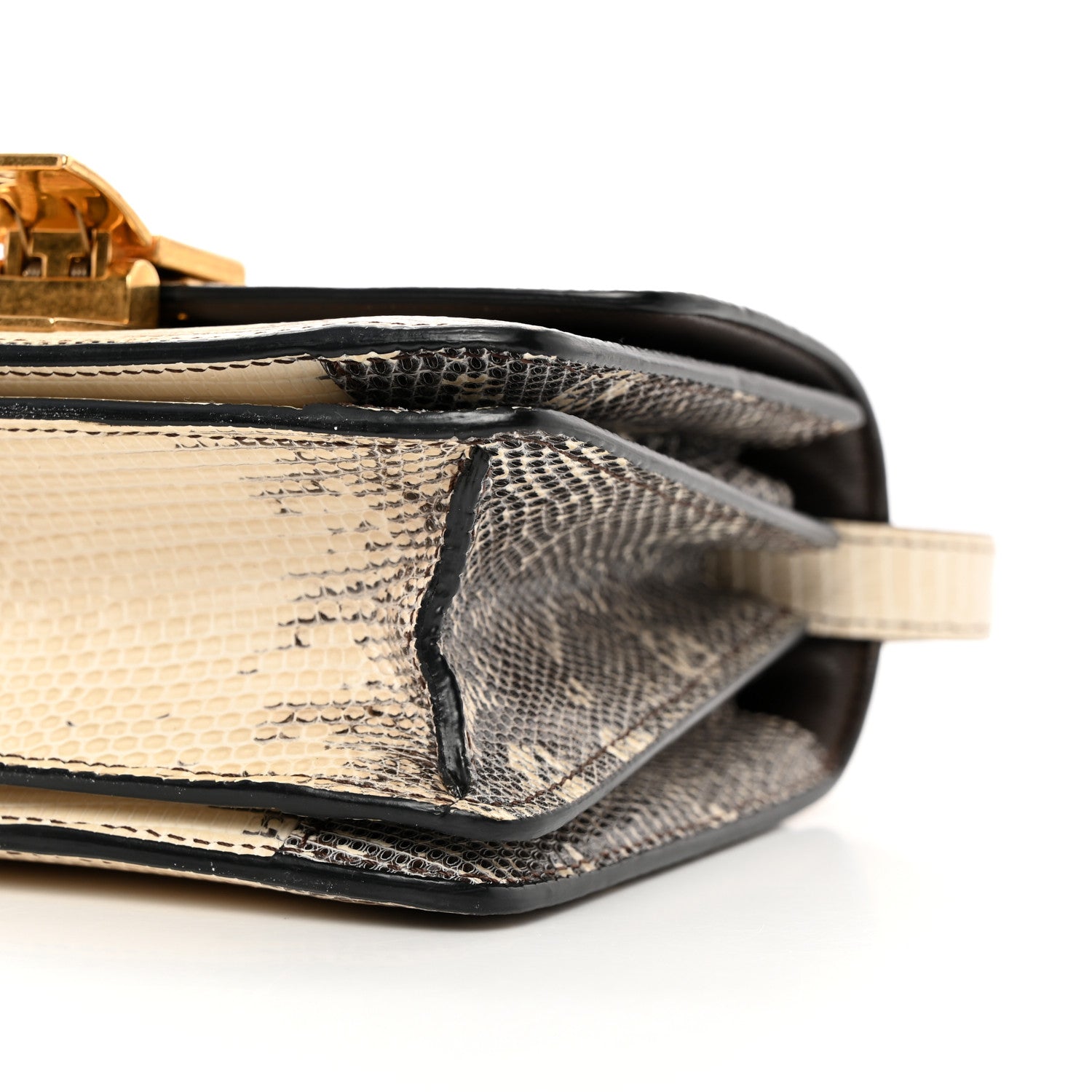 Celine Lizard Small Classic Box Flap Bag Natural 9 of 16