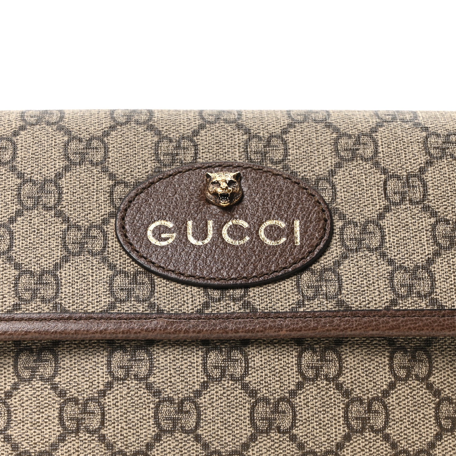 Gucci GG Supreme Monogram Neo Vintage Web Belt Bag Brown 7 of 9