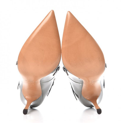 Valentino Garavani Patent Love Latch 100mm Pumps 36.5 Pebble Poudre 5 of 9