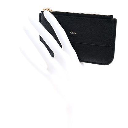 Chloe Grained Calfskin Drew Card Holder Black 2 of 10