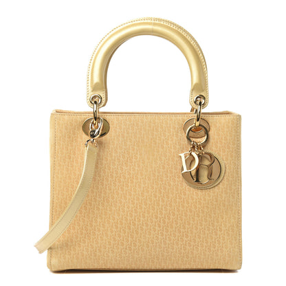 Christian Dior Nubuck Diorissimo Medium Lady Dior Gold 1 of 13