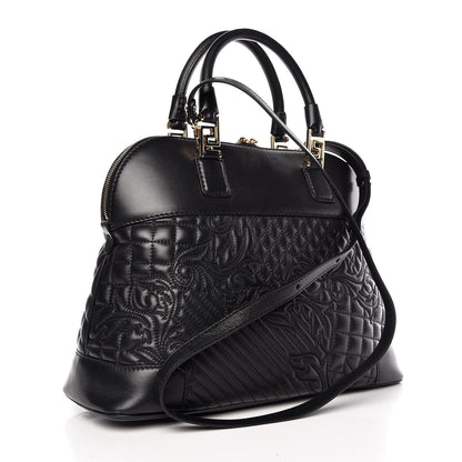 Versace Barocco Quilted Nappa Altea Vanitas Lady Athena Black 3 of 8