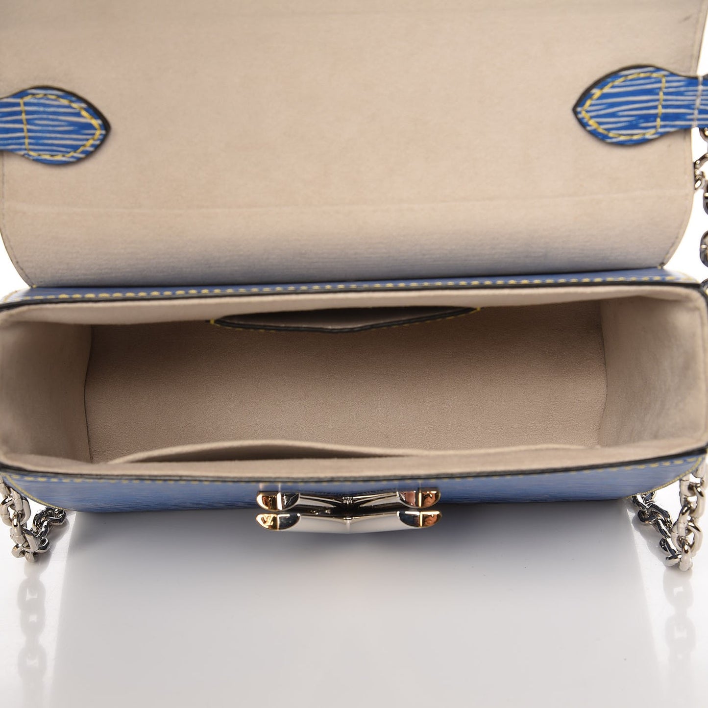 Epi Twist Shoulder Bag MM Denim Light