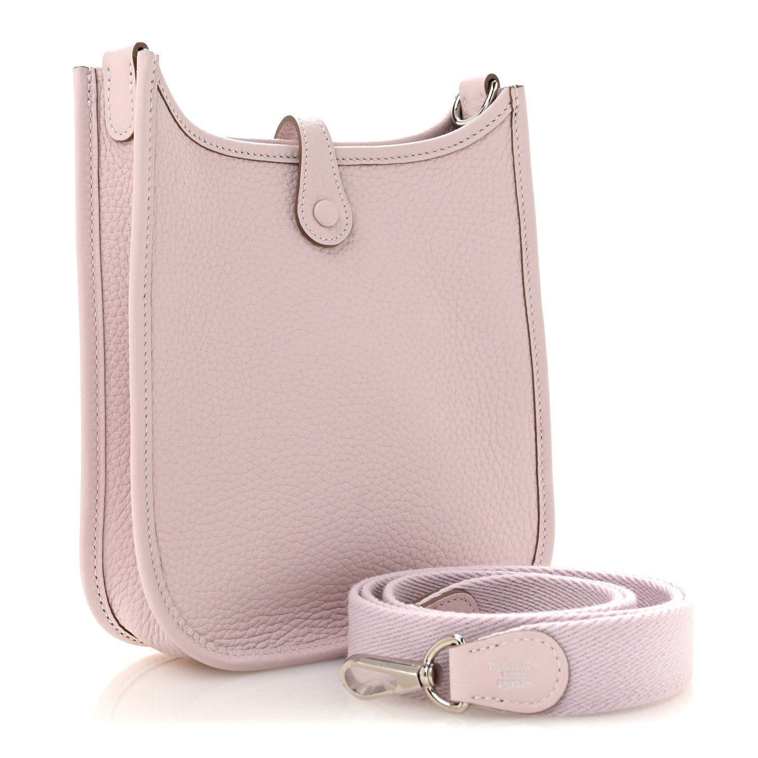 Hermes Taurillon Clemence Evelyne TPM Mauve Pale 3 of 10