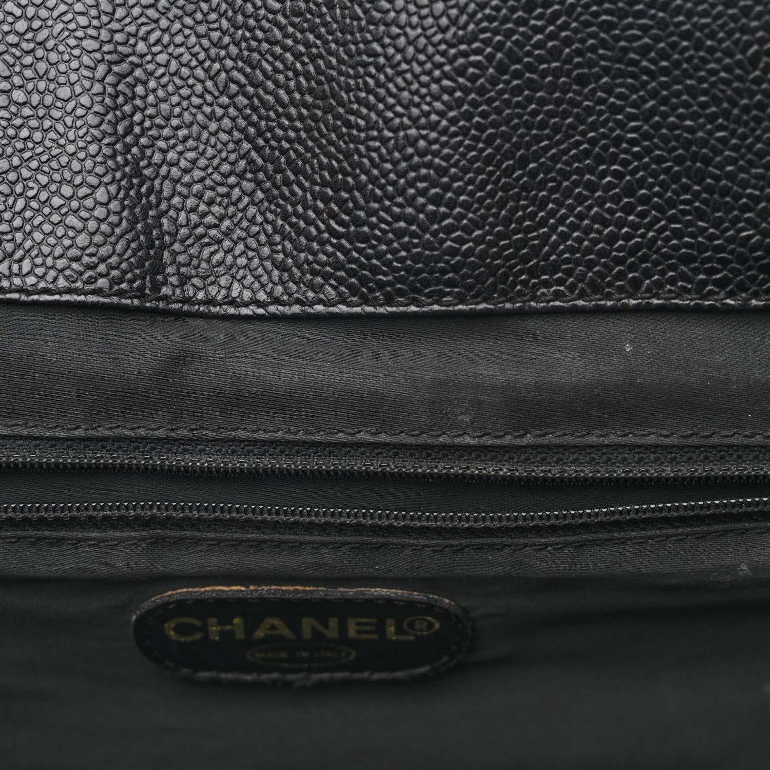 Chanel Caviar CC Shopper Tote Black 13 of 20